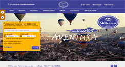 Desktop Screenshot of milleniumturismo.com.br